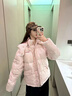 VEOX羽絨棉服女2025新款冬季韓版甜美藍色面包服外套女裝學(xué)院風(fēng)寬松 粉色 M 95-105 曬單實(shí)拍圖
