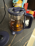 美的（Midea）養生壺 1L大容量一體式噴淋煮茶器蒸煮茶壺 辦公室煮茶燒水一體機 304不銹鋼花茶白茶ZC10S01 曬單實(shí)拍圖