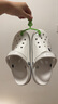 卡駱馳crocs洞洞鞋貝雅卡駱班輕便耐磨一腳蹬休閑鞋|205089 白/深藍-126 40 (250mm) 曬單實拍圖