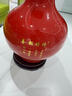收藏天下景德鎮陶瓷器新中式紅色花瓶辦公室客廳酒柜玄關(guān)博古架擺件賞瓶 中國紅時(shí)時(shí)報喜單瓶+底座39cm 曬單實(shí)拍圖