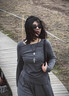 圣保美灰色連衣裙女春秋季2025新款小個子高級感氣質長裙子兩件套裝顯瘦 深灰色套裝 S 碼 曬單實拍圖