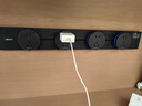 NVC雷士電工軌道插座 明裝免打孔壁掛式可移動墻壁滑軌插座60厘米+五孔*3黑色 曬單實(shí)拍圖