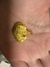 周大福兒童寶寶百福長(cháng)命鎖黃金吊墜(工費160)約4.6g EOF98 曬單實(shí)拍圖