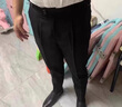 栗譜那不勒斯西褲男士韓版修身褲中高腰商務(wù)純色直筒休閑長(cháng)褲子男意式 K7-黑色 31 （建議120-130斤） 曬單實(shí)拍圖