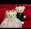 赟婭婚慶壓床雙喜娃娃新婚毛絨公仔玩具新人情侶抱枕送好朋友祝福禮物 唐裝熊大號一對【65cm】可做造型 超大號抱枕公仔毛絨玩偶婚房擺件正高品質(zhì)版 曬單實(shí)拍圖