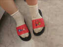 淇絲蔓拖鞋女外穿室內防滑居家情侶網(wǎng)紅軟底塑料涼拖鞋家居浴室夏防臭 棒棒糖紅色 36-37 【適合35-36】 曬單實(shí)拍圖