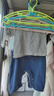 嬰兒套裝背帶款哈衣萌娃寶寶外穿爬服新生幼兒衣服春秋裝外出兩件 寶藍色 單斗牛仔套裝 80 （16-22斤） 曬單實拍圖