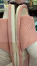 潔麗雅【2雙裝】亞麻拖鞋女夏季室內家居防滑靜音情侶春秋涼拖男四季 粉色+藍色 38-39 女+42-43男 曬單實(shí)拍圖