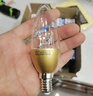 歐普（OPPLE）10只裝燈泡 E14燈泡小螺口led蠟燭泡螺旋 尖泡 奢華金5W暖白光 曬單實(shí)拍圖