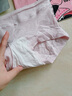 貓人（MiiOW）女士?jì)妊澟兠尢烊徊拭薷哐崭?0A抑菌加長(cháng)襠高彈貼合平角短褲 麥膚色+暮山紫+薔薇粉+棕咖色 4條 L 100-120斤 曬單實(shí)拍圖