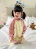 G.DUCKKIDS小黃鴨童裝女童連體睡衣春秋款兒童家居服長(cháng)袖女孩寶寶純棉空調服 粉草莓 110 尺碼4~5歲【100-110cm】cm 曬單實(shí)拍圖