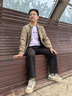 羅蒙（ROMON）干部裝行政夾克男2025秋冬新款商務(wù)翻領(lǐng)易打理爸爸裝夾克外套 藏青色 XL 180(建議135-150斤) 曬單實(shí)拍圖