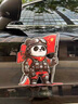 熊貓愛(ài)國車(chē)貼防水貼紙汽車(chē)摩托車(chē)遮擋劃痕國慶車(chē)尾貼畫(huà)車(chē)身裝飾貼 霸氣熊貓B款【小號10厘米】 曬單實(shí)拍圖