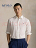 Polo Ralph Lauren 拉夫勞倫 男裝 經典版型亞麻襯衫RL18983 100-白色 M 曬單實拍圖