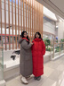 超長(cháng)款到腳踝新年紅羽絨服女2025冬季加厚保暖可兩面穿白鴨絨外套 灰色拼紅色 【可兩面穿】 S 曬單實(shí)拍圖