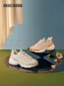 斯凱奇（Skechers）奶茶熊女鞋秋季厚底老爹鞋軟底百搭熊貓鞋休閑運動鞋149238 曬單實拍圖