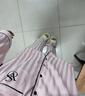維多利亞的秘密 宅度假輕舒絨輕盈溫暖防靜電舒適家居服長袖長褲秋季睡衣套裝女 4RHY粉白條紋 11273305 L 曬單實拍圖