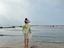迪士尼兒童帽子夏季防曬帽女童漁夫帽女孩空頂帽遮陽(yáng)帽SPF60042 粉 均碼 曬單實(shí)拍圖