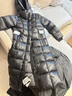 坦博爾鵝絨服女長(cháng)款連帽收腰顯瘦加厚保暖女士羽絨服550890D極光黑175 曬單實(shí)拍圖