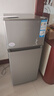 海爾（Haier）冰箱小型二門辦公室迷你小冰箱節(jié)能直冷家用租房家電冷藏冷凍超薄雙開門省電小型冰箱 118升、360°立體制冷、低溫補償 曬單實拍圖