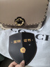 蔻馳（COACH）Madison系列山茶花手袋女士鏈條單肩包時(shí)尚斜挎包c(diǎn)oach山茶花女包 奶茶色C3758 V5SNE長(cháng)23.5寬8高17 曬單實(shí)拍圖