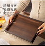 憶壺茶竹木托盤(pán)家用客廳復(fù)古茶盤(pán)放茶杯小型圍爐茶點(diǎn)盤(pán)簡(jiǎn)約餐盤(pán) 以安茶盤(pán)35*25*4cm 曬單實(shí)拍圖