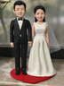陶泥所好3D真人AI手辦人物模型擺件立體人像照片捏泥人定制禮物結婚紀念日 支持定制18~30厘米 曬單實(shí)拍圖
