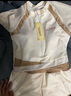 梵迪拉（F.DYRAA）泳衣女連體速干遮肉顯瘦透氣大碼泳衣溫泉游泳三件套15045米白2XL 曬單實(shí)拍圖
