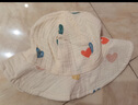 G.DUCKKIDS新生嬰兒衣服夏季透氣薄款兒童吊帶連體衣夏裝女寶寶純棉紗布爬服 米色+帽子 80cm 建議身高75-年齡9-12月c 曬單實拍圖