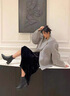 蜘蛛王切爾西靴子女2025年春秋季新款尖頭冬鞋秋款單靴法式小短靴及踝靴 棕色加絨 40 曬單實(shí)拍圖