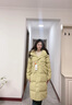 雪中飛長(cháng)款羽絨服女士2025新款可脫卸帽子潮流時(shí)尚通勤保暖外套綠色M 曬單實(shí)拍圖