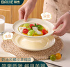 拜杰螺紋草帽盤(pán)家用沙拉盤(pán)陶瓷湯盤(pán)西餐意面盤(pán)子  淺盤(pán)+深盤(pán) 兩只裝 曬單實(shí)拍圖