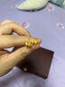 賽菲爾生日禮物黃金耳釘女足金甜美蝴蝶結(jié)耳飾 直針款 約1.68克 曬單實(shí)拍圖