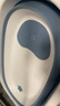 蒂愛(ài)嬰兒洗澡盆 新生兒折疊浴盆套裝 浴墊浴網(wǎng)溫度計禮包升級款鳶尾藍 曬單實(shí)拍圖