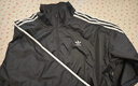 adidas情侶款復古風(fēng)梭織立領(lǐng)夾克外套男女秋季阿迪達斯官方三葉草 深灰 M 曬單實(shí)拍圖