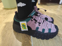 快樂瑪麗（J&M）休閑鞋女秋季登山鞋厚底運動鞋戶外露營丑萌溶解女鞋 黑色 36  曬單實拍圖