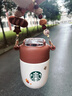 星巴克（Starbucks）保溫保冷杯不銹鋼隨行杯咖啡杯泡茶杯男女節(jié)日禮物(配掛件)353ml 曬單實(shí)拍圖