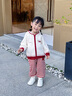 幼歌嬰幼兒秋季新款寬松舒適連帽毛衣開(kāi)衫寶寶保暖防風(fēng)外套 淺杏 90 cm 曬單實(shí)拍圖