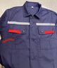 耐典防靜電工作服套裝夏季短袖勞保服男女汽修工程服廠(chǎng)服定制 藏藍180 曬單實(shí)拍圖