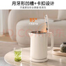 九陽（Joyoung）熱水壺燒水壺電水壺 雙層壺體 304不銹鋼 1.5L家用0膠水電水壺 K15FD-W100 曬單實拍圖