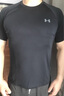 安德瑪（Under Armour）官方男子夏季新款運動短袖健身訓(xùn)練舒適透氣快干休閑T恤 【新款速干T恤】黑色 L 曬單實拍圖