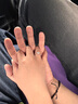 DRIG鉆戒指情侶對戒男女銀莫桑鉆求婚告白結(jié)婚七夕情人節(jié)禮物送女友 花嫁-求婚對戒 曬單實拍圖