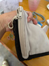 無印良品（MUJI）再生聚酯纖維 雙拉鏈包收納袋 居家旅行數(shù)據(jù)線小收納包便攜零錢包 黑色/S/長(zhǎng)13.5*寬10cm 曬單實(shí)拍圖