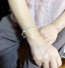 正品足銀9999純銀手鐲女繁花似錦銀鐲子情人節(jié)送老婆女友閨蜜禮物 繁花似錦銀手鐲25克 曬單實(shí)拍圖