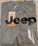 吉普（JEEP）短袖襯衫男夏季男士純棉工裝襯衣外套休閑寬松衣服男裝 軍綠 2XL 曬單實拍圖