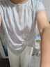 渝鼎福 媽媽裝50-60歲洋氣夏季新款氣質(zhì)優(yōu)雅小衫闊腿褲短袖母親節(jié)禮物 藍色流紋上衣媽媽套裝 2XL （100-115斤 曬單實拍圖