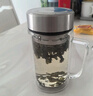 富光雙層玻璃杯支持團購定制泡茶杯辦公杯帶把 大容量男女水杯子580ML 曬單實(shí)拍圖