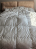 霞珍羽絨被95%白鵝絨被芯180支全棉加厚抗寒冬被220*240cm填充1500g 曬單實(shí)拍圖