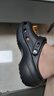 卡駱馳（crocs）女鞋厚底云朵洞洞鞋戶外休閑時尚一腳蹬沙灘鞋 206750-001 36-37 曬單實拍圖