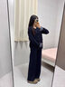 什靚孕婦裝套裝秋冬新款韓系格子寬松時(shí)尚減齡慵懶風(fēng)加厚毛衣兩件套 藏藍色 XL 曬單實(shí)拍圖